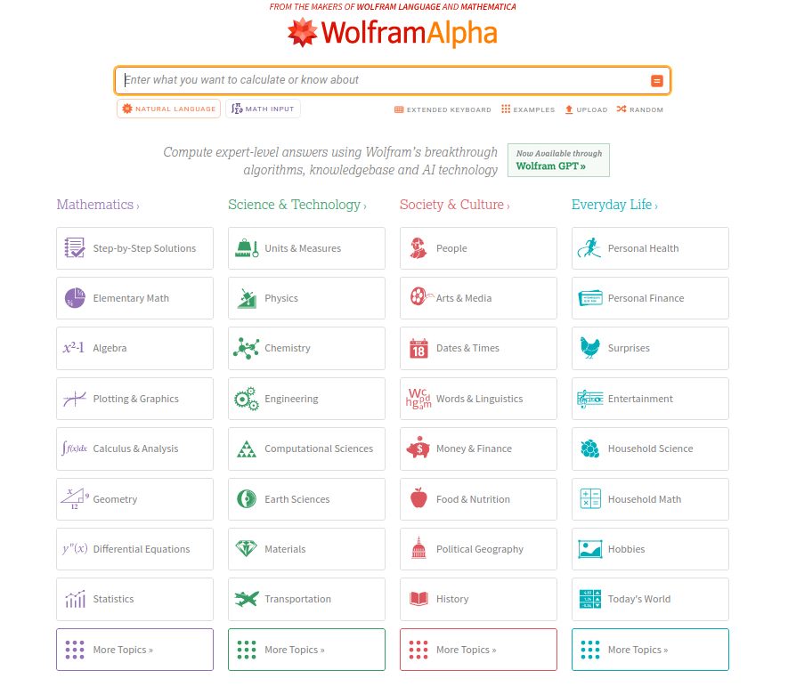 WolframAlpha